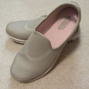 Natural SKECHERS GoWalk slip-on Leather shoes